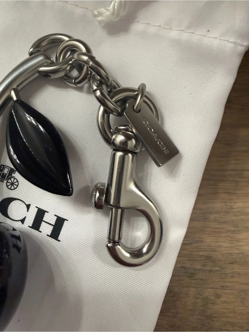 COACH Black Cherry Charm